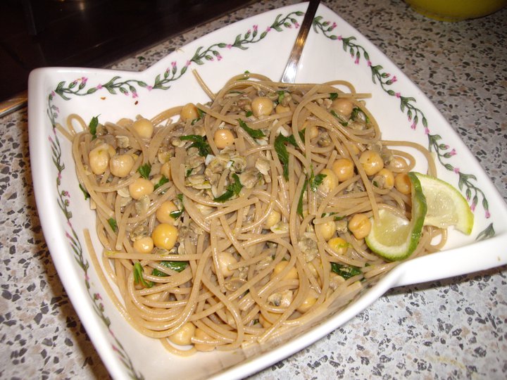 Spaghetti Con Ceci E Vongole Le Meraviglie Di Cicetta