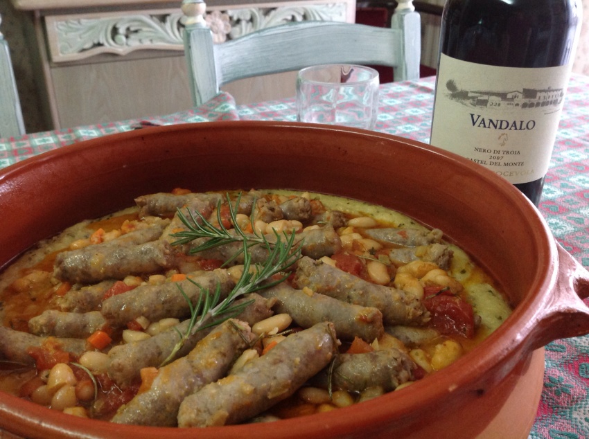 salsiccia in umido con fagioli e polenta - Le Meraviglie ...